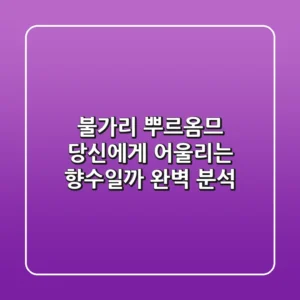 불가리 뿌르옴므, 당신에게 어울리는 향수일까? 완벽 분석!