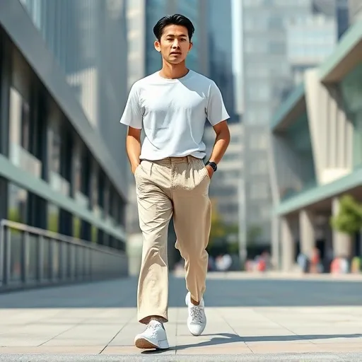 체형별 & 소재별 남성 와이드 팬츠 선택 가이드: 나에게 맞는 핏 찾기