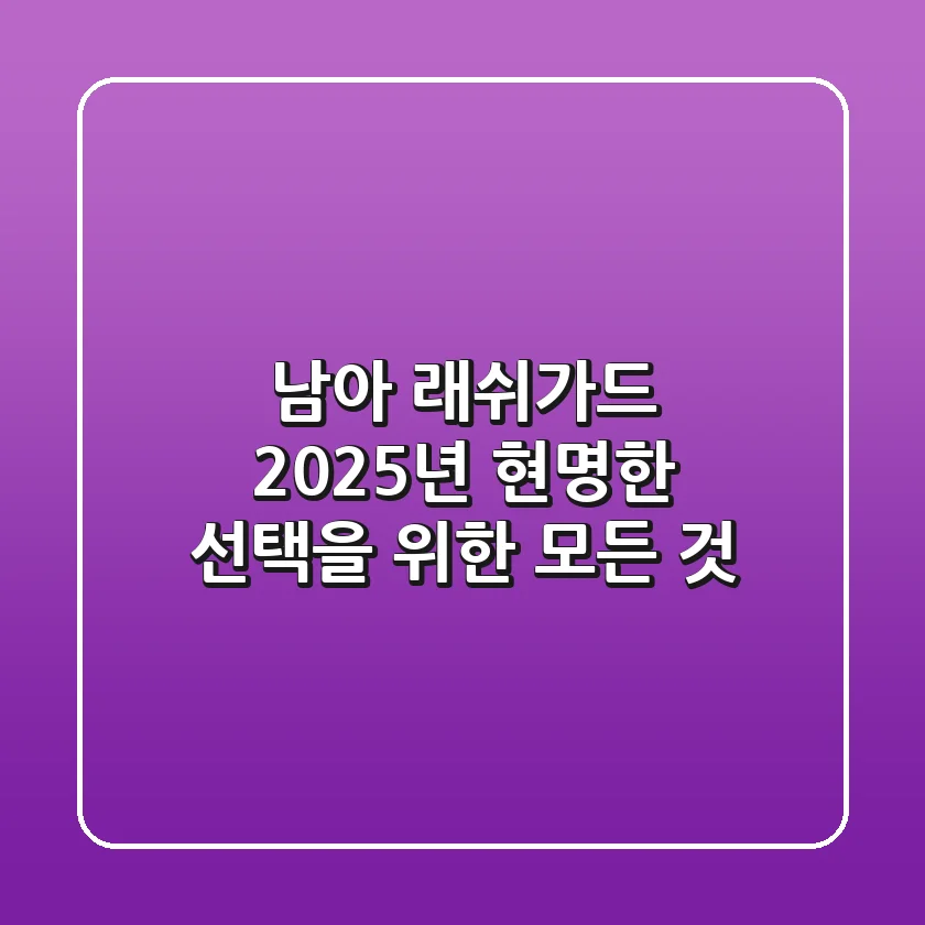 남아 래쉬가드, 2025년 현명한 선택을 위한 모든 것