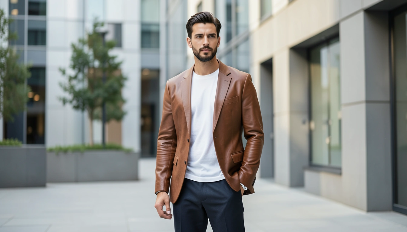 실패 없는 남자 가죽자켓 선택, 소재와 핏이 핵심!