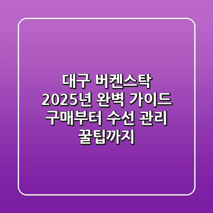 대구 버켄스탁, 2025년 완벽 가이드: 구매부터 수선, 관리 꿀팁까지!